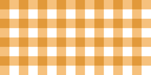 Seamless pastel orange gingham pattern