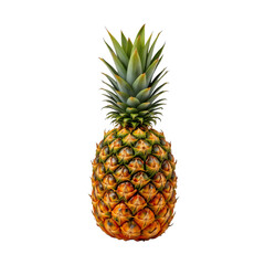 Fototapeta premium Fresh and Juicy Pineapple Isolated on White Background for Healthy Eating and Tropical Themes