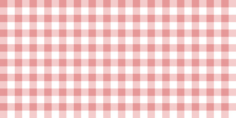 Seamless pastel pink gingham pattern
