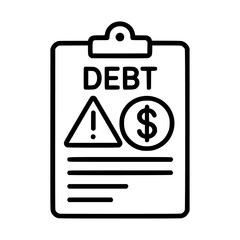 Financial warning icon