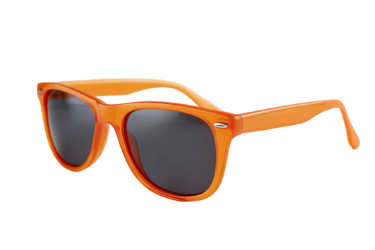 Orange sunglasses with dark lenses stylish eyewear summer fashion accessory