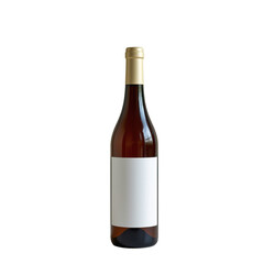 Elegant Wine Bottle with Blank Label for Custom Branding and Design Opportunities in Fine Dining and Events