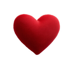 Fototapeta premium A fluffy red heart love romance valentines day