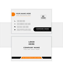 Futuristic business card design. Modern shape with abstract background. Vector illustration print template.
