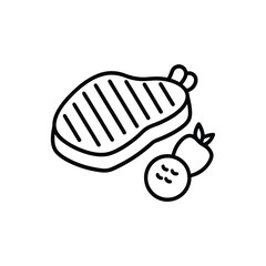 hand drawn vector illustration of a fish