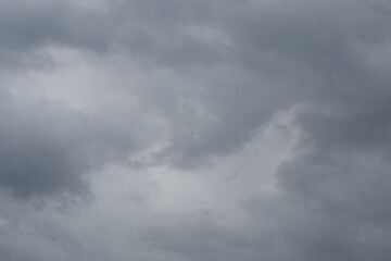 storm clouds in the blue sky