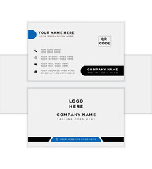 Futuristic business card design. Modern shape with abstract background. Vector illustration print template.
