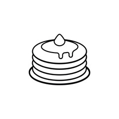 cake on a white background