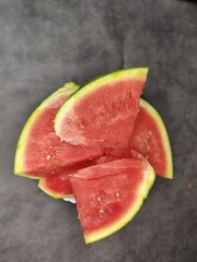 fresh watermelon on the wooden background