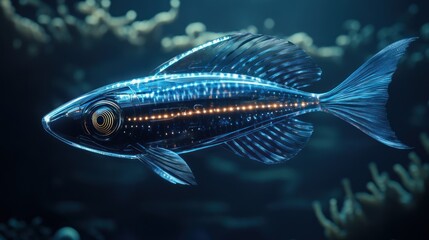 Bio-Luminescent Aquatic Robot Fish: A Futuristic Underwater Marvel