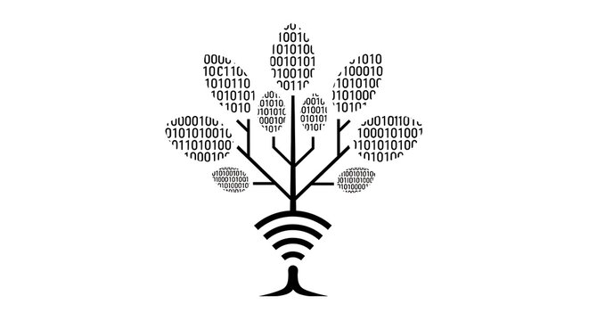 Binary tree data tree network tree digital tree technology tree connection tree code tree system tree