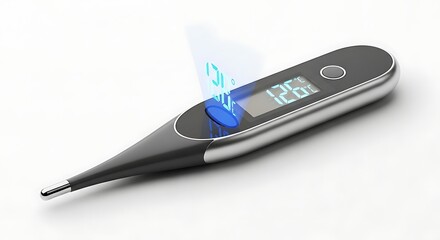 Digital thermometer medical device temperature check fever diagnosis health care equipment accurate reading