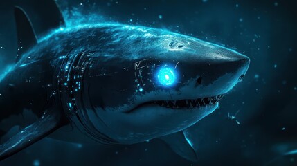 Cybernetic Shark: Digital Predator of the Deep