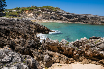 breathtaking views on atlantic coast in northern spain