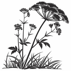 black and white yellowroot