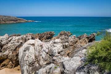 breathtaking views on atlantic coast in northern spain