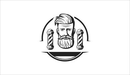 Obraz premium Creative Barber logo