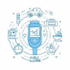 glucose, monitor, diabetes, health, healthy, sugar, diet, food, salad, fitness, device, medical, care, control, glucosemeter, wellness, prevention, insulin, apple, smartwatch, measurement, tracker, he