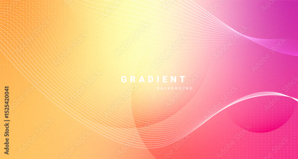 Aufkleber vibrant gradient waves background with flowing abstract elements