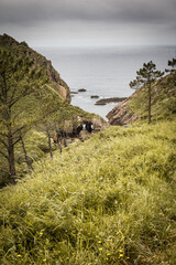 rocky seascapes in northern spain