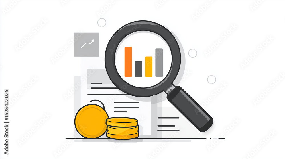 Poster 3d stock market analysis with financial data chart graph and global financial trends displayed throu
