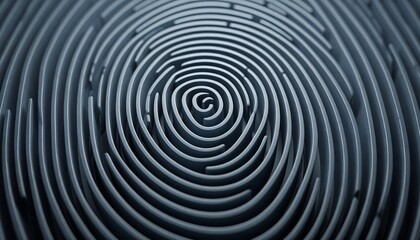 Detailed fingerprint pattern close-up