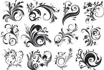 Vector illustration of deferent type nice leaf design set