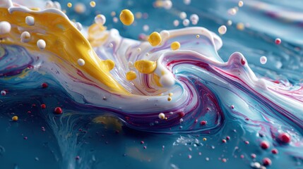 Captivating liquid splash captured in motion showcasing the dynamic beauty and energy of fluidity in nature