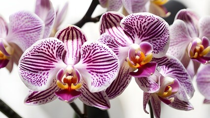 orchid on black background