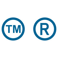 Trademark Register Icon Vector 