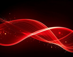 Abstract red wave design (1)