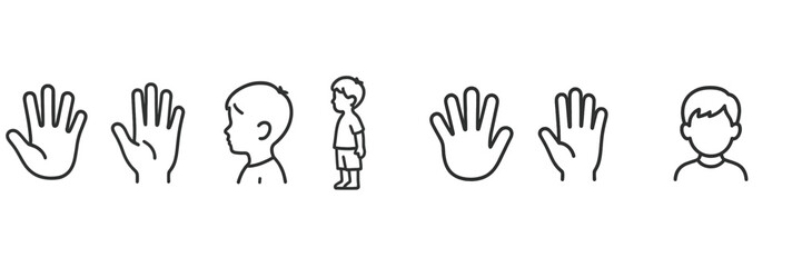 Child participates in a hand raising activity at a classroom during morning session