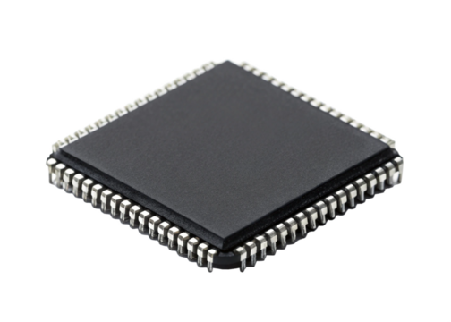 computer processor isolated on white background