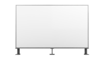 Blank Whiteboard Display Stand for Presentations and Advertising isolated on transparent background	