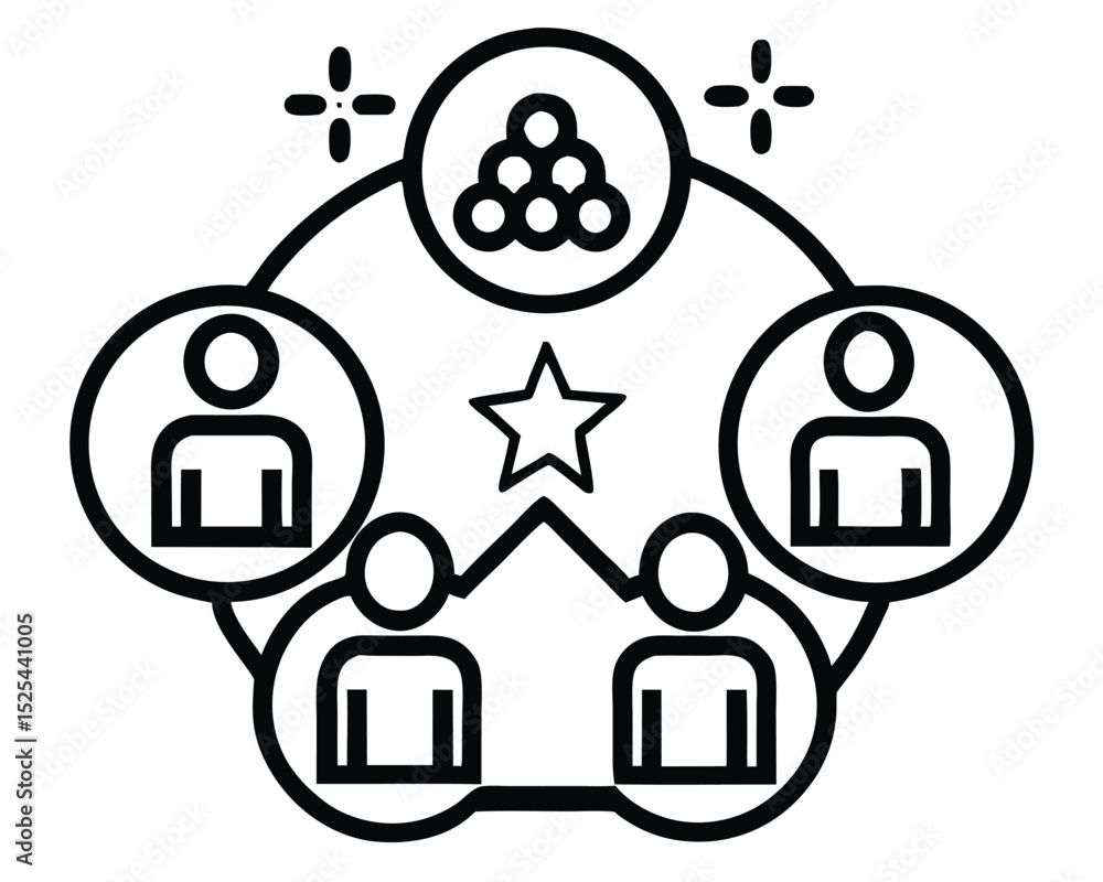 Poster social network vector icons set for business communication and internet web design