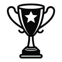 Gold championship trophy cup isolated on white, symbolizing success and a winning achievement