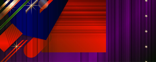 New Holiday Christmas gold design purple plum magenta background abstract shiny color with golden elements and glitter