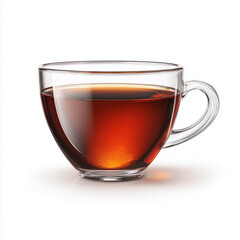 Aromatic Glass Tea Cup , isolated on white background png