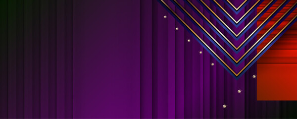 New Holiday Christmas gold design purple plum magenta background abstract shiny color with golden elements and glitter