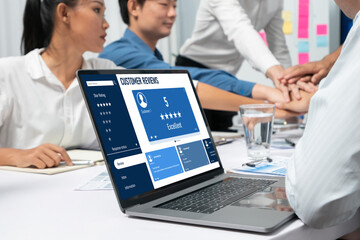 Customer experience and review analysis by brisk computer software for corporate business