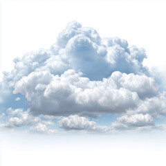 Majestic Cumulus Clouds in a Pristine Sky , isolated on white background png