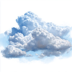 Stunning Fluffy Clouds in the Sky , isolated on white background png