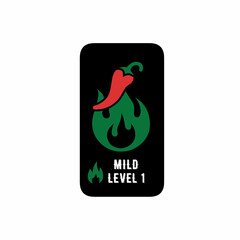 Mild Chili Pepper Level 1 Sticker
