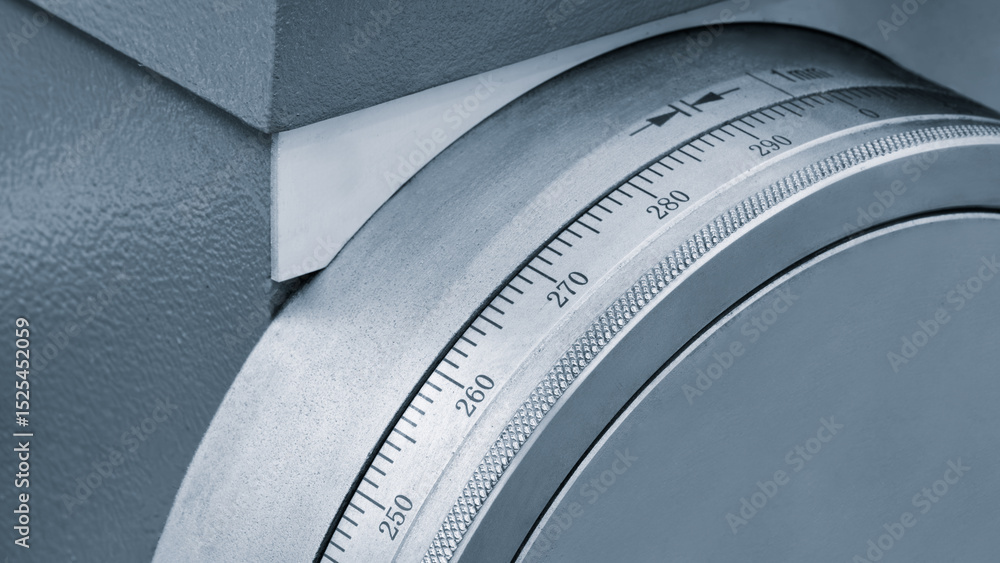 Aufkleber metalworking machine control ruler disk