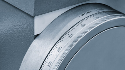 Metalworking machine control ruler disk