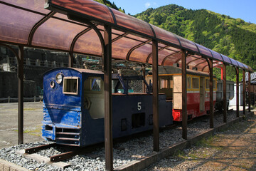 兵庫県朝来市　神子畑選鉱場跡　明神電車