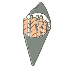 Salmon temaki