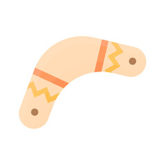 Boomerang with a simple ornament.