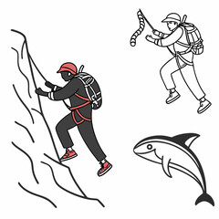 Obraz premium hockey player and puck