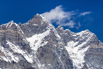 mount Lhotse South rock face Nepal Himalaya mountain